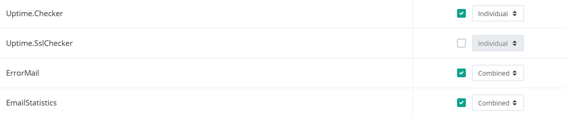Email configuration