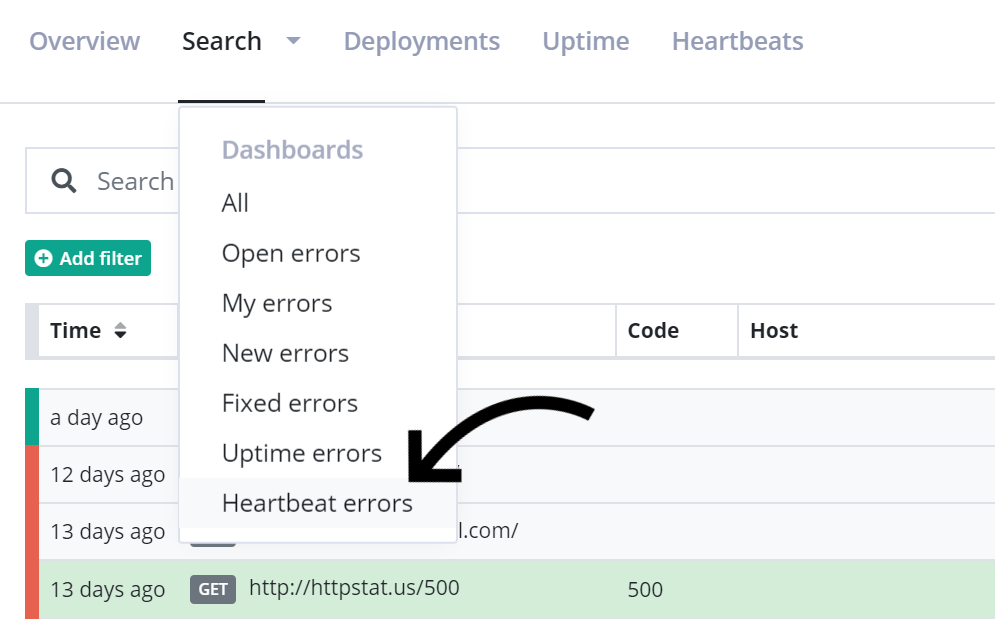 Heartbeat errors