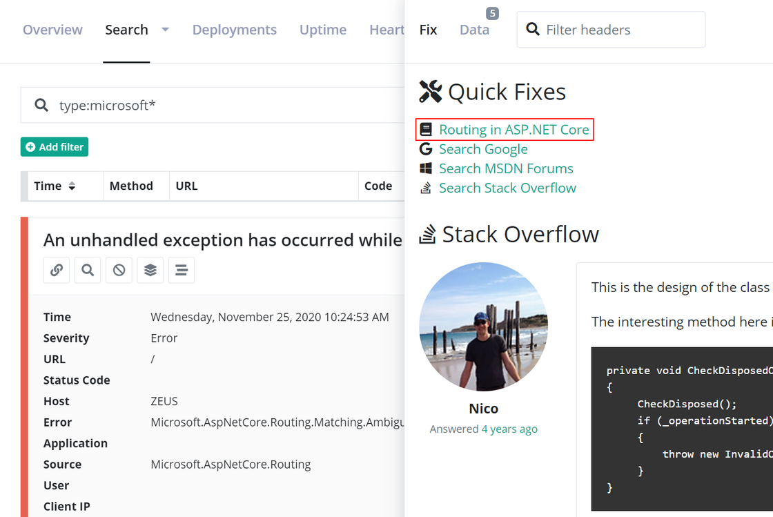 ASP.NET Core quick fix
