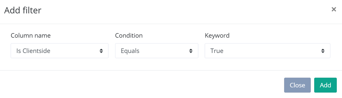 Is Clientside filter