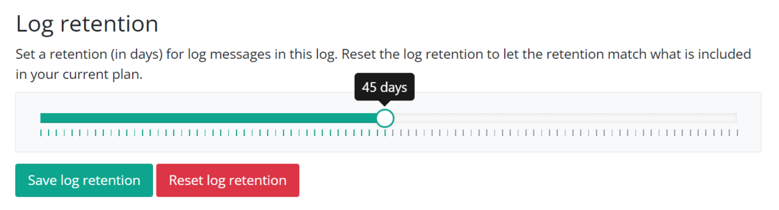 Log retention