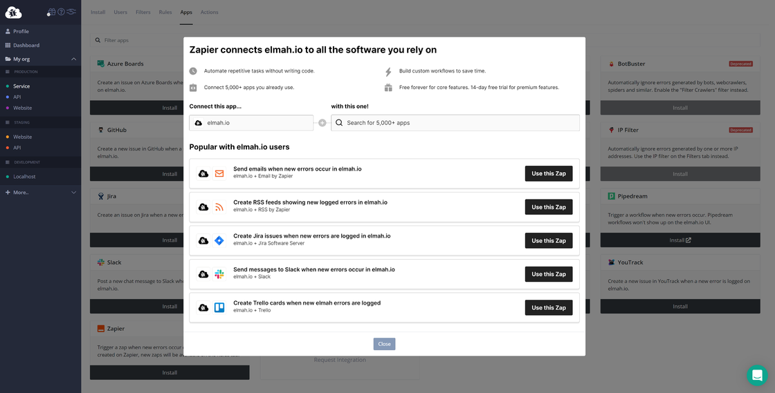 New inline Zapier experience in the App Store