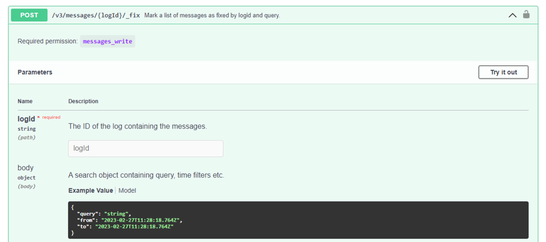 New endpoint to batch mark messages as fixed
