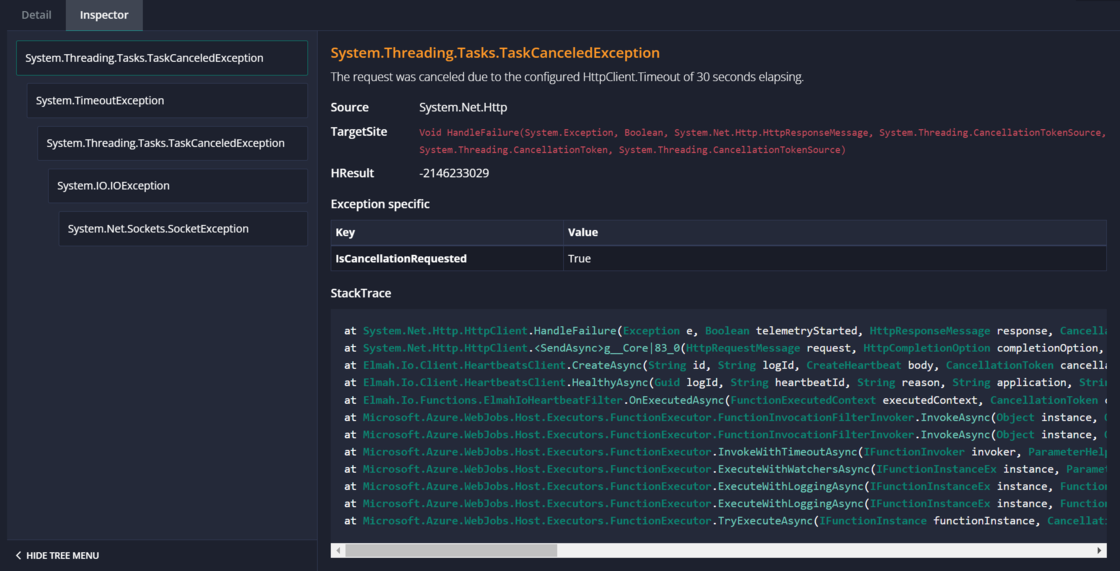 Announcing the new exception Inspector