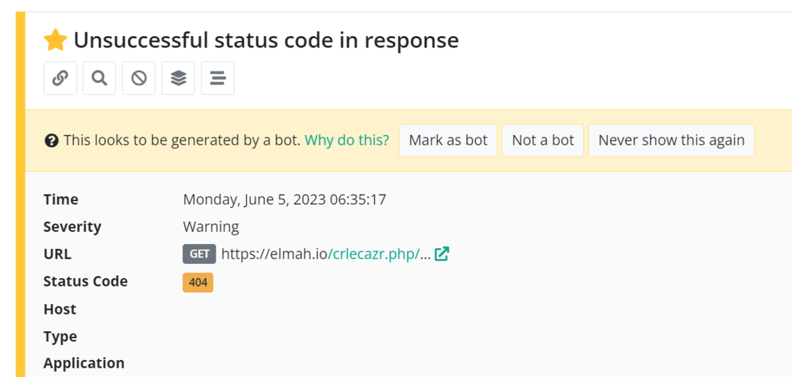 Suggesting log messages generated by bots