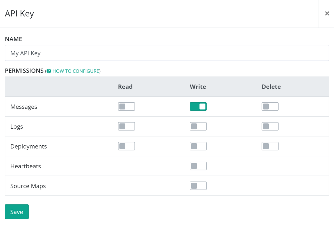 Delete log endpoint on API