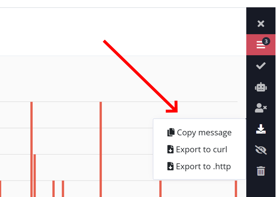 Download request as curl or .http