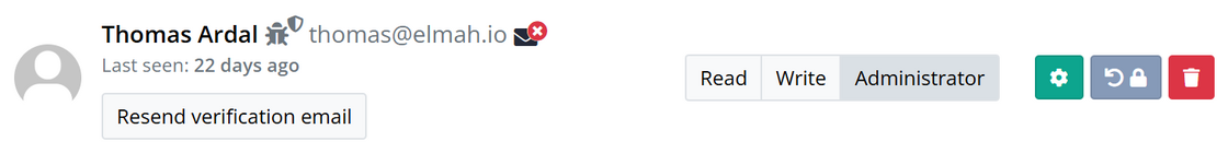 Send email verification from organization settings