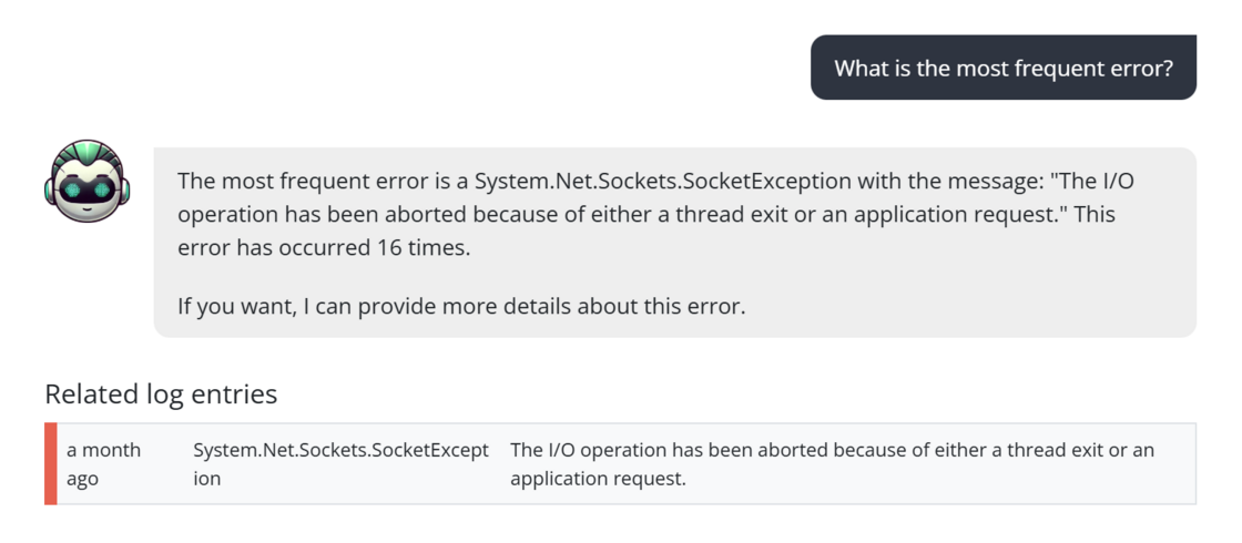 Related log entries