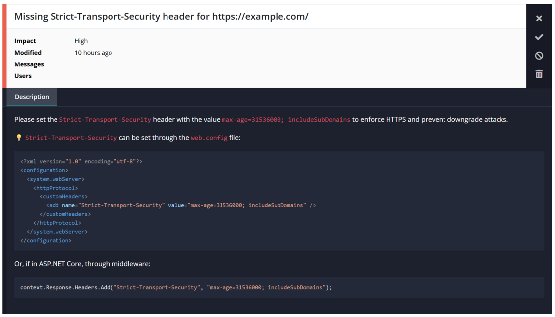 Security header checks have been migrated to recommendations