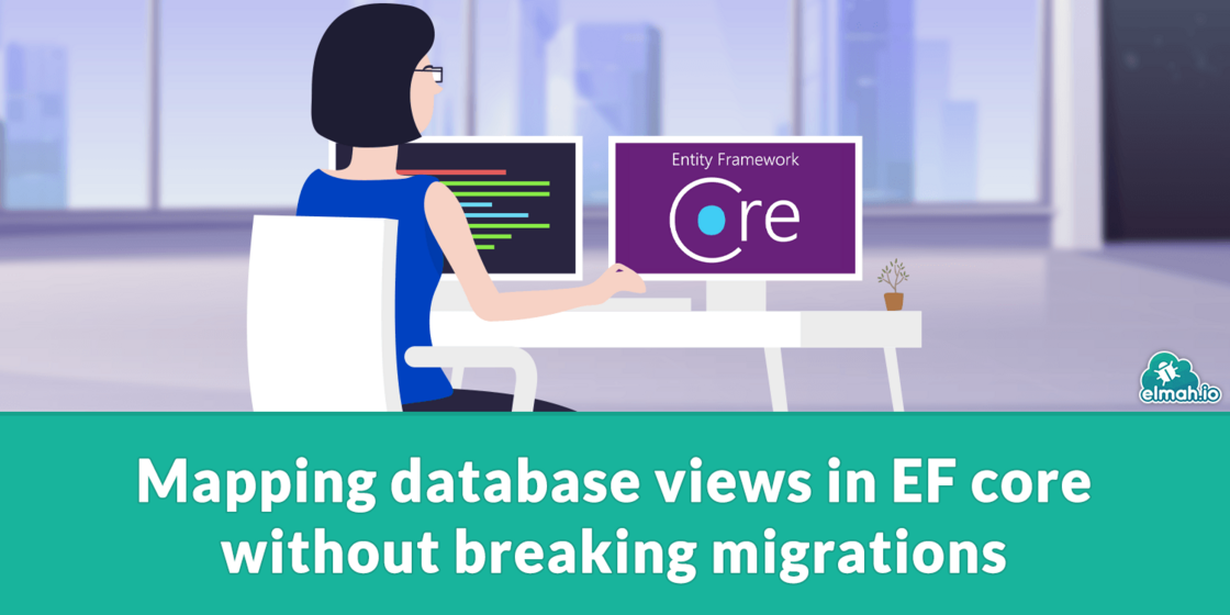 Mapping database views in EF Core without breaking migrations