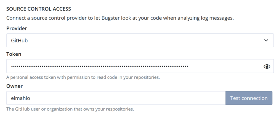 Allow Bugster access to source control